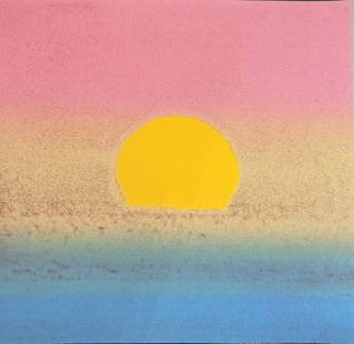 Andy Warhol from 1972 Sunset Unique Edition Original Serigraph Silkscreen in colors.: Andy Warhol from 1972 Sunset Unique Edition Original Serigraph Silkscreen in colors. Trial Artist Proof Andy Warhol from 1972 Sunset Unique Edition Original Serigraph Silkscreen in colors. Trial Artis