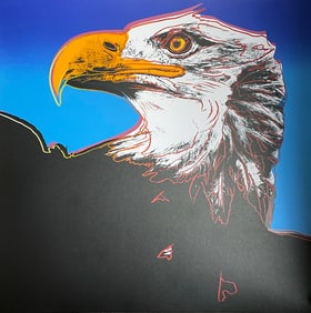 Andy Warhol Screen print Bald Eagle 1983 from the Endangered Species Suite Serigraph