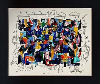 Gino Perez original mixed media on canvas