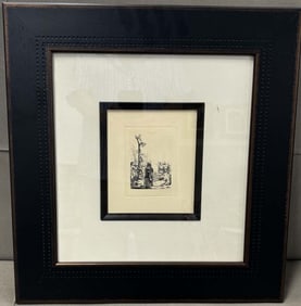 Rembrandt Etching. Rembrandt (After by Amand Durand). Certificate of Authenticity included.