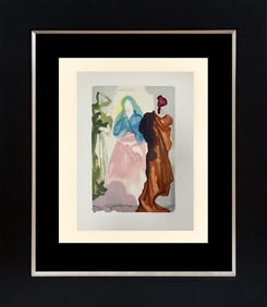 Salvador Dali 1964 Original Wood Block Divine Comedy