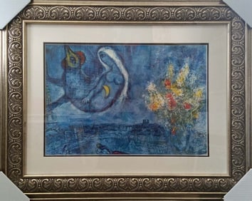 Marc Chagal Lithograph from 1977 hand signed.