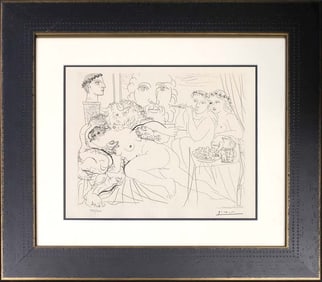 Pablo Picasso lithograph limited edition with museum official stamp