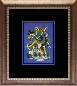 Joan Miro Lithograph after Miro 1972 Paris.