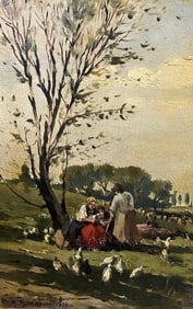 POLIAKOFF SERGE Russia, Mosca 1900, Parigi 1969 MULTICOLOR COMPOSITION Old original composition