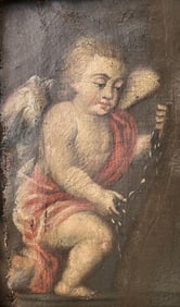 Anonymous 18th century painting. Title: Little Angel Technique: Oil on canvas