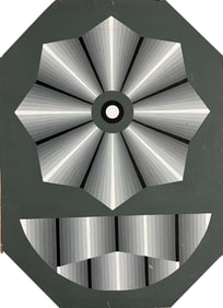 Kinetic painting by V. Tempera on board from 1970 original