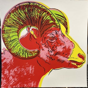 Andy Warhol The Ram Serigraph 38x38 inches
