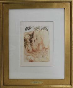 Salvador Dali 1964 Divine Comedy Wood Block