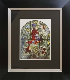 Marc Chagall Lithograph from 1969 Jersulem Windows Series
