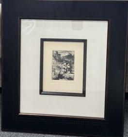 Rembrandt Etching. Rembrandt (After by Amand Durand). Certificate of Authenticity included.