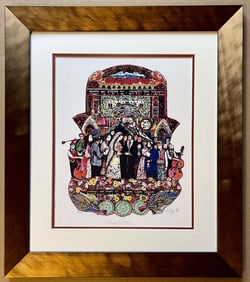 Egbi Jewish Wedding Limited Edition Serigraph Hand signed and numbered.