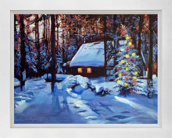 A Country Tradition Mixed Media original on canvas by David Lloyd Glover