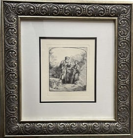 Rembrandt Etching Abraham and Isaac