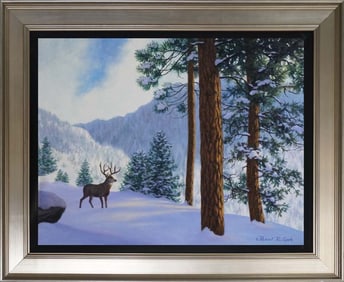 Robert Copple original mixed media on canvas