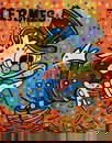 Dunkin for greed Original on canvas by Art Chorny