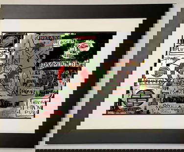Jean Michel Basquiat Color plate lithograph.: Jean Michel Basquiat Lithograph from 2005. Approx 20x22 inches. Includes certificate of authenticity. Professionally framed.