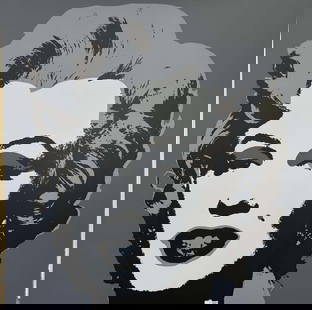 Marilyn Monroe Andy Warhol Serigraph Limited Edition Sunday B. Morning: Andy Warhol Serigraph Marilyn Monroe Limited Edition Sunday B. Morning Edition Approx 36x36 inches. Includes certificate.