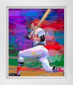 Carlton Fisk Homer World Series 1975 Baseball Limited Edition on canvas David Lloyd Glover