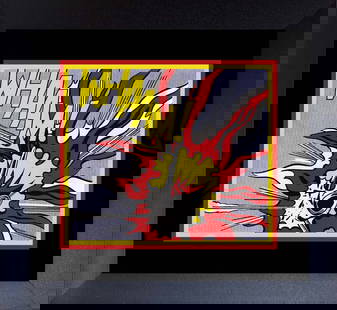 Roy Lichtenstein Color Plate Lithograph: Roy Lichtenstein Lithograph from 1992. Approx 24x20 inches. Professionally framed. Includes a certificate.