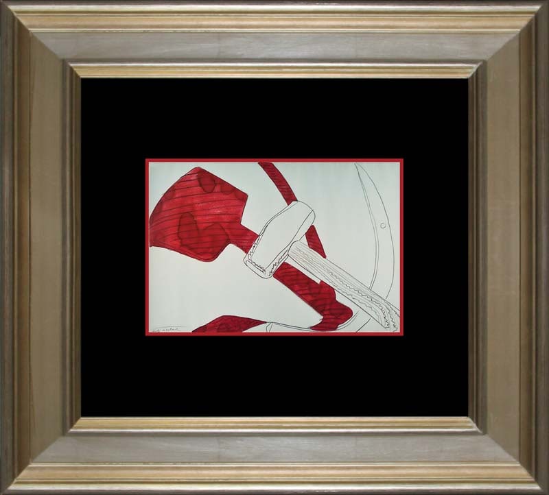 Andy Warhol Lithograph after Warhol printed in Germany 25 years ago: Andy Warhol Lithograph after printed in Germany over 25 years ago. Custom framed. Approx size is 18x18 inches. Includes certificate of authenticity. Professionally framed.