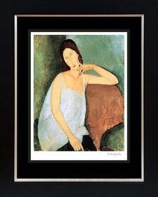 Modigliani Jeanne Hebuterne Lithograph after Modigliani Limited Edition on paper
