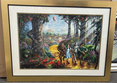 Wizard of Oz Original lithograph by Thomas Kinkade Limited First Edition Follow the Yellow Brick