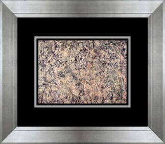 Jackson Pollock color plate lithograph Pollock Number One Abstract