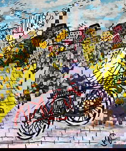 Original on canvas by Art Chorny: Original on canvas by Art Chorny Hand signed by the artist. One of a kind original. Includes certificate of authenticity Custom Framed. Approx 30x40 inches.
