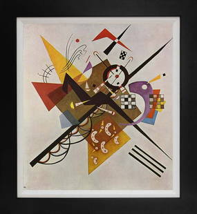 Kandinsky Limited Edition Small World III Luxor: Small World III-After Kandinsky. Limited Edition Lithograph on paper. Approx. 16 x 20 inches. Estate signed. The signature is in the plate. Includes Certificate of Authenticity. Approx. 20x26.