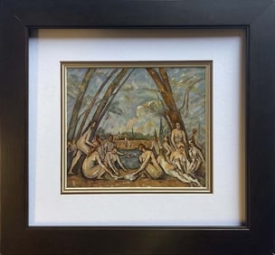 Paul Cezanne color plate lithograph from 1972 after Cezanne Luxor