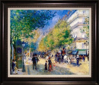 Great Boulevards Pierre Renoir Hand Embellished Canvas Luxor