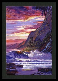 Paradise Beach by David Lloyd Glover Original mixed media on canvas