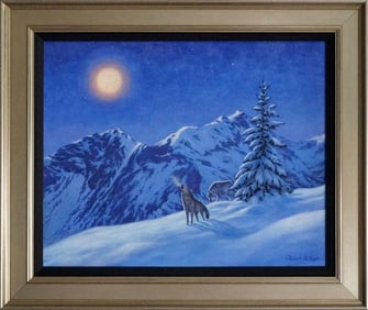 Robert Copple Hand embellished canvas Luxor