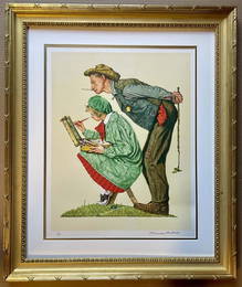 Norman Rockwell Hayseed Critic Limited Edition 1976 Lithograph Hand signed and numbered