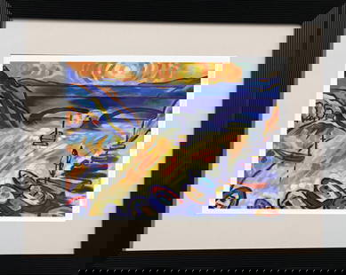 Katherin Arion Limited Edition Lithograph: Limited Edition on paper by Katherine Arion. Hand signed by the artist. Approx 28 x 24 inches Includes certificate. This work was purchased directly from the artist.