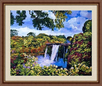 Hawaiian Paradise Falls by David Lloyd Glover
