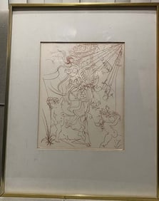 Salvador Dali Autumn Engraving