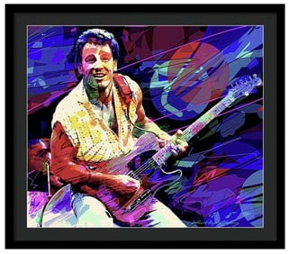 The Boss Original mixed media on canvas by David Lloyd Glover