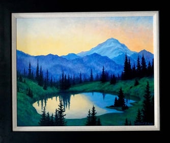 Hand Embellished on canvas by Robert Copple