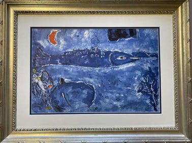 Marc Chagall Lithograph 1977 Hand signed