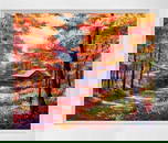 Cabin in the Woods  Mixed Media Original on canvas by David Lloyd Glover
