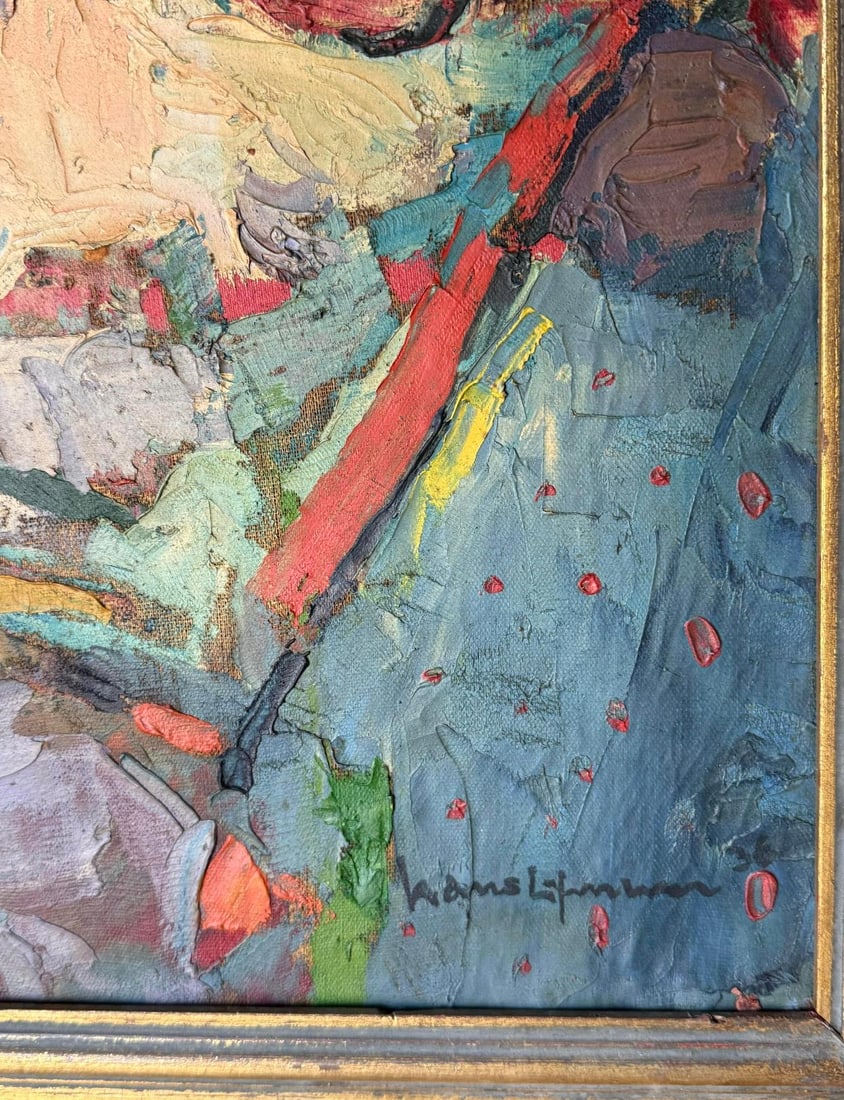 Artist: Hans Hoffman (1880-1966) Title: Still Life Oil on canvas: Artist: Hans Hoffman (1880-1966)Title: Still LifeOil on canvas Signed: Lower right corner Hans Hoffman 36 inchesProvenance: Private collection