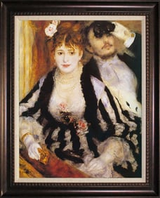 Pierre Auguste Renoir, La Loge Limited Edition hand embellished ink on canvs
