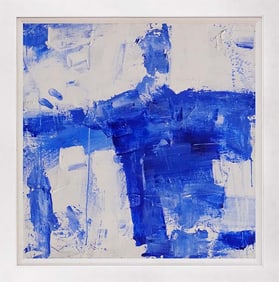 Jorn Fox Original Abstract on Canvas approx 24x24 inches image size