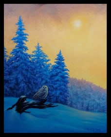 Robert Copple original mixed media on canvas
