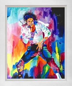 Michael Jackson Mixed media original on canvas by David Lloyd Glover