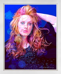 Adele Mixed media original on canvas David Lloyd Glover