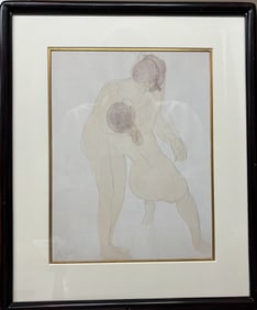 August Rodin VintageLithograph with original frame Great condition