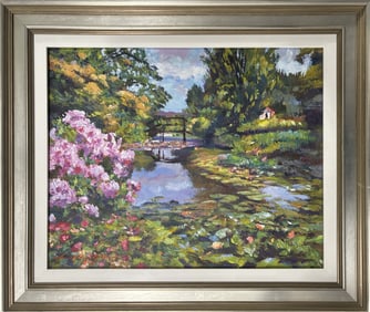 Original oil on canvas by David Lloyd Glover Landscape